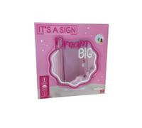 Legami - Specchio con Luce Led Effetto Neon, It's a Sign, Alimentazione Tramite Cavo Tipo-C (incluso). Base D'Appoggio Removibile e Fori di Fissaggio per Appenderelo