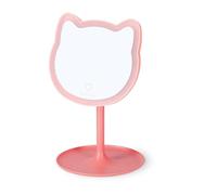 SPECCHIO da trucco CON LUCE you look purrfect LEGAMI gatto ROSA
