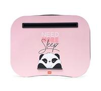 Legami - Supporto per Computer Portatile, 44x33,5 cm, Laptop Tray, Fessura Supporto per Tablet, Tema Panda, Morbido Cuscino con Imbottitura, Maniglia Laterale