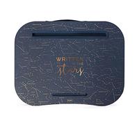 Legami - Supporto per Computer Portatile, 44x33,5 cm, Laptop Tray, Fessura Supporto per Tablet, Tema Stars, Morbido Cuscino con Imbottitura, Maniglia Laterale