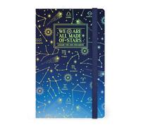Legami - Taccuino a Righe Medium, Stars, 164 Pagine, Taschina finale, ultime 24 Pagine staccabili, Elastico di chiusura, Angoli arrotondati, in Carta certificata FSC®, 13x21 cm