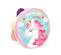 Legami - Tamburello, per Bambini, con 4 Sonagli, migliora la Coordinazione, Capacità motorie, Senso del Ritmo, Ø 14,5 cm, Tema Unicorn