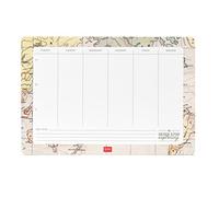 Legami - Tappetino Mouse & Block Notes, Smart Notes, 25x17 cm, in Carta, 80 g/m², Tema Travel, Made in Italy, 55 Fogli staccabili, per Note, Appunti, Memo, per Ufficio e Casa, Personalizza Scrivania