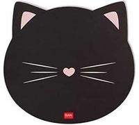 Legami - Tappetino per Mouse, Mousepad con Superficie Antipolvere e Antiriflesso in PVC, Base in Gomma Antiscivolo, Tema Kitty, 22,3 x 23,3 cm