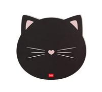 Legami - Tappetino per Mouse, Mousepad con Superficie Antipolvere e Antiriflesso in PVC, Base in Gomma Antiscivolo, Tema Kitty, 22,3 x 23,3 cm