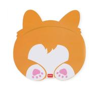 Legami - Tappetino per Mouse, Mousepad con Superficie Antipolvere e Antiriflesso in PVC, Base in Gomma Antiscivolo, Tema Corgi, 22,3 x 23,3 cm