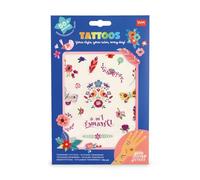 Legami - Tatuaggi Temporanei per Bambini, Tema Flowers, Lavabili, Resistenti a Sudore e Acqua, con Dettagli Glitter, facili da Applicare, Delicati sulla Pelle, Dermatologicamente Testati,