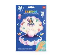 Legami - Tatuaggi Temporanei per Bambini, Tema Mermaid, Lavabili, Resistenti a Sudore e Acqua, con Dettagli Glitter, facili da Applicare, Delicati sulla Pelle, Dermatologicamente Testati