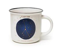 Legami - Tazza, Count Your Lucky Stars, Tazza in Porcellana New Bone China, Segno Zodiacale Laminato in Oro, Lavabile in Lavastoviglie, Capacità 350 ml, Tema Cancer