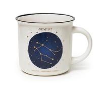Legami - Tazza, Count Your Lucky Stars, Tazza in Porcellana New Bone China, Segno Zodiacale Laminato in Oro, Utilizzabile in Lavastoviglie, Capacità 350 ml, Tema Gemini