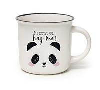 Legami - Tazza Cuppuccino in Porcellana New Bone China, Tazza da Colazione, Mug Caffè Thé Lavabile in Lavastoviglie, Diametro 10 cm, Capacità 350 ml, Tema Panda