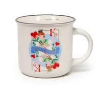 Legami - Tazza Cuppuccino in Porcellana New Bone China, Tazza da Colazione, Mug Caffè Thé Lavabile in Lavastoviglie, Tema King, Diametro 10 cm, Capacità 350 ml
