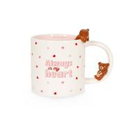 Legami - Tazza in Gres - Too Cute to Handle, Tema Teddy Bear, Utilizzabile in Lavastoviglie, Capacità 350 ml