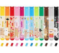 LEGAMI Teddy Friends - Set Di 12 Penne Colorate Assortite - Per Bambini