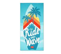 Legami - Telo mare, Compatto e Leggero, Asciugatura rapida, Ultra assorbente, per Spiaggia, Viaggi, Campeggio, Piscina, 85x180 cm, Tema Surf