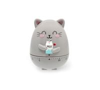 Legami - Timer da Cucina, Tema Kitty, Regolabile Manualmente, 60 Minuti, Senza Batteria, Diametro 6 cm, Altezza 8 cm