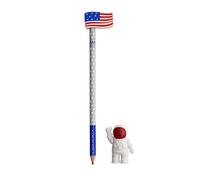 Legami - To The Moon And Back, Set di 2 Gomme e 1 Matita, 0,7x17,5 cm, Matita con Mina HB, Tratto Preciso, per Disegnare e Scrivere