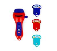 Legami - Torcia Proietta Storie Once Upon a Time Red, proietta 3 Favole per Bambini, 3 dischetti con 8 diapositive l'uno, Batterie AAA non incluse, 7 x 14.5 x 6.3 cm