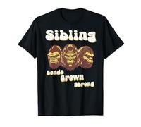 Legami tra fratelli Forte ironia Gorilla Divertente Maglietta