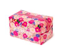 Legami - Trousse Porta Trucchi, Makeup Queen, 18x14 cm, in Metallo e TPU, Tema Flowers, Capiente, Chiusura con Zip