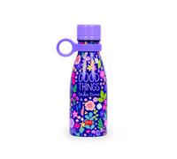 Legami - Bottiglia Termica, Hot&Cold, Tema Flowers, 300 ml, Chiusura ermetica,12 Ore Bevande calde 24 Ore fredde, Manico in Silicone rimovibile, in Acciaio inox, senza BPA
