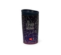 Legami - Vacuum Tumbler Hot & Cold, Bicchiere Termico, leggero e resistente, Tappo con Chiusura Ermetica, in Accaio Inox, Capacità 275 ml, per Tutti i Tipi di Bevanda, Tema Stars