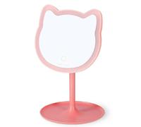 SPECCHIO da trucco CON LUCE you look purrfect LEGAMI gatto ROSA