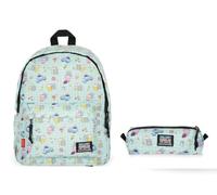 Legami - Zaino per Scuola My Backpack con Astuccio My Pencil Case, Tema KITTY, Cartella Scuola Foderata, Regolabile, Chiusura a Zip, Scomparto Interno per Laptop e Tablet, Tasca Laterale