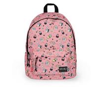 Legami - Zaino Per Scuola My Backpack, Sushi Cat, Cartella Scuola Foderata e Imbottita, Chiusura a Zip, Tasca Interna per Laptop e Tablet, Utilizzabile per viaggiare 32 L, 35 x 45 x 20 cm