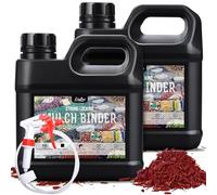 Legante per Ghiaia 2L, Colla per Pacciame Concentrata con Applicatore per Pacciamatura, Incollare Pietre, Corteccia - Colla Ghiaia Pronto All'Uso per Rocce, Foglie, Cortili e Vialetti di Giardino