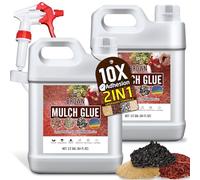 Legante per Ghiaia - 4 Litri Colla per Pacciame Marrone Concentrate per Incollare Pietre, Ghiaia, Corteccia, Giardino - 2-IN-1 Colorante e Colla Ghiaia Pronto All'Uso per Cortili e Vialetti, Foglie