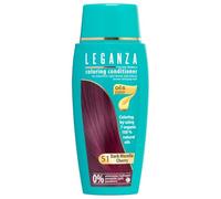 LEGANZA | Balsamo colorante naturale per capelli Colore ciliegia scuro Nº 51 | Colorante senza ammoniaca | Arricchito con oli naturali | bagno di colore | copre i capelli grigi | 150 ml