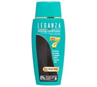 LEGANZA | Balsamo colorante naturale per capelli Colore Tulipano Nero Nº 20 | Colorante senza ammoniaca | Arricchito con oli naturali | bagno di colore | copre i capelli grigi | 150 ml