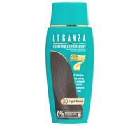 Leganza Maschera Colorante Balsamo 30 Castano Chiaro, 150 ml | Per capelli decolorati, biondo chiaro e biondo scuro. Con 7 oli naturali, senza ammoniaca, perossido, PPD né parabeni