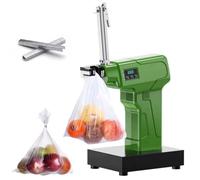 Legatrice automatica per sacchetti per supermercati, panetterie e caffetterie - Ritaglio di salsicce a forma di U, reggiatura a induzione, sigillatura del collo