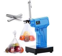 Legatrice automatica per sacchetti per supermercati, panetterie e caffetterie - Ritaglio di salsicce a forma di U, reggiatura a induzione, sigillatura del collo