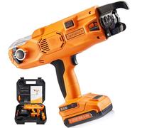 Legatrice automatica per tondo per cemento armato da 16-38 mm, include 1 batteria, tornado a mano veloce per legatura di barre in acciaio