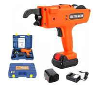 Legatrice automatica per tondo per cemento armato, strumento di rilegatura portatile ricaricabile per barre in acciaio da 8-34 mm, impugnatura comoda per un facile utilizzo, reggiatura efficiente del