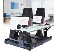Legatrice automatica resistente - Cucitrice elettrica a sella con doppio grilletto, controllo profondità 0-10 mm, spazio di lavoro 44 cm, doppia testa