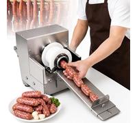 Legatrice elettrica for salsicce,comando a pedale | Acciaio inossidabile,avvolgimento del filo da 80W,salsicce preriempite,macellerie,comando a pedale a mani libere