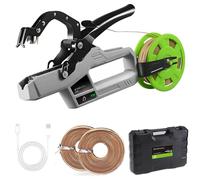 Legatrice Elettrica per Piante, Kit per Legatura di Rami Commerciali, Diametro Fascio 45 Mm, 6000 Fasci, Strumento per Legatura Vigneti, Spago per Legatura in Carta Kraft Ecologico