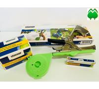 Legatrice manuale per legature orto, vigna, fiori STOCKER + 10 Nastri + Graffe