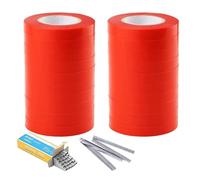 Legatrice per Piante, Nastro per Legatura di Vite, Strumento per Legatura Piante, con 20 Rotoli di Nastro e Una Scatola di graffette, per UVA, lamponi, pomodori, Verdure e Fiori (B)