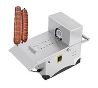Legatrice per salsicce da 200 W, attrezzatura automatizzata per legare salsicce, macchina elettrica per legare salsicce in acciaio inossidabile, lunghezza regolabile, due modalità, per uso domestico