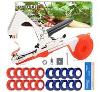 Legatrice per vignetom,Con 10000 Clavos y 20 Rollos de Cinta de Colores,Legatrice per Piante Pomodori,Legatrice per Vigneto Manuale,Attrezzi da Giardinaggio per Giardini, Frutteti, Ortii