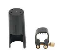 Legatura Del Bocchino Per Sax Tenore Soprano Alto E Cappuccio Morsetto Con Fibbia In Pelle Per SaxClip Accessori Per Strumenti A Fiato (Color : Alto)