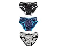 LEGEA, 6 Paia di Slip Uomo in Cotone Elasticizzato con Elastico Esterno. Modello 1 - Taglia 6-XL