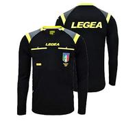Legea Gara, Maglia Ufficiale FIGC Aia ML Stagione 2019/2020, Uomo, Nero 2, L
