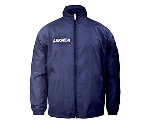 LEGEA Giacca antipioggia Italia Special da sport running water-resistant con cappuccio regolabile, zip impermeabile e tasche uomo