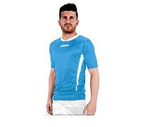 Legea Kit Calcio Calcetto Dusseldorf Maglia + Pantaloncino Col.Celeste Bianco (M)